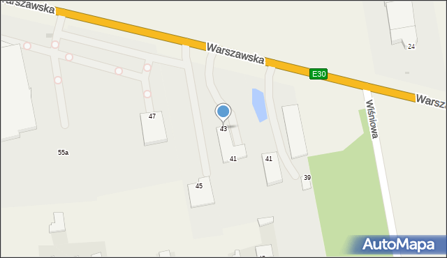 Stare Opole, Warszawska, 43, mapa Stare Opole