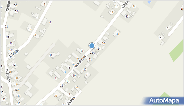 Stare Siołkowice, Wacława, 22A, mapa Stare Siołkowice