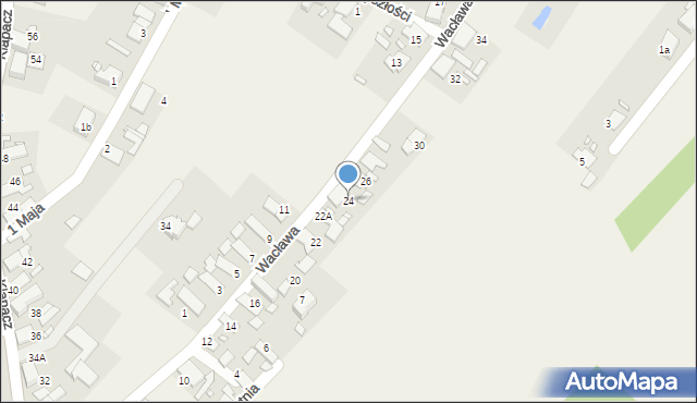 Stare Siołkowice, Wacława, 24, mapa Stare Siołkowice