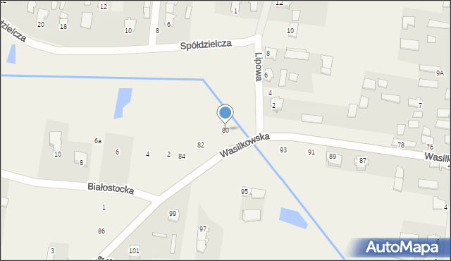 Studzianki, Wasilkowska, 80, mapa Studzianki