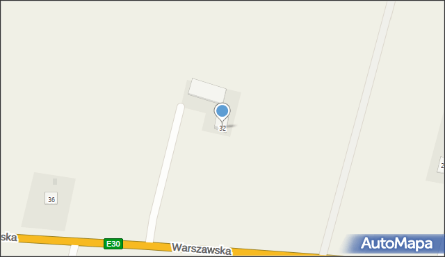 Styrzyniec, Warszawska, 32, mapa Styrzyniec
