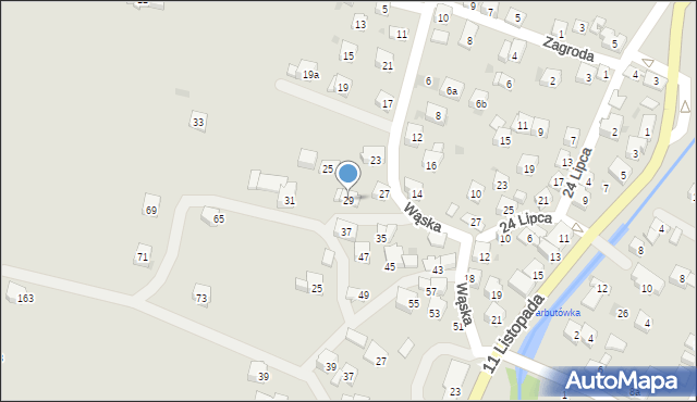 Sułkowice, Wąska, 29, mapa Sułkowice