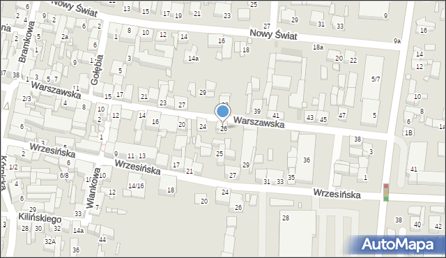 Swarzędz, Warszawska, 26, mapa Swarzędz