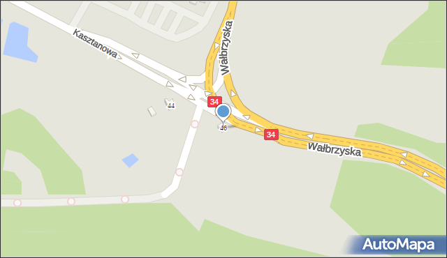 Świebodzice, Wałbrzyska, 46, mapa Świebodzice