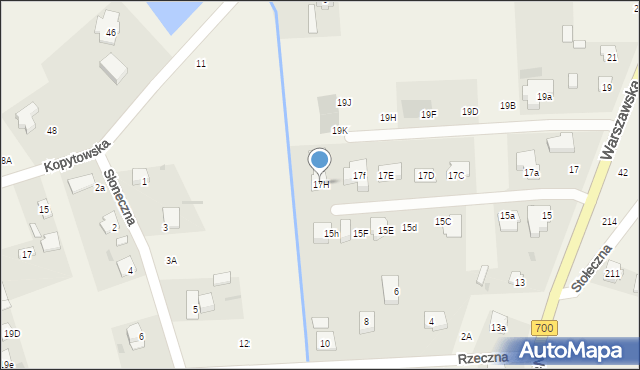 Święcice, Warszawska, 17H, mapa Święcice