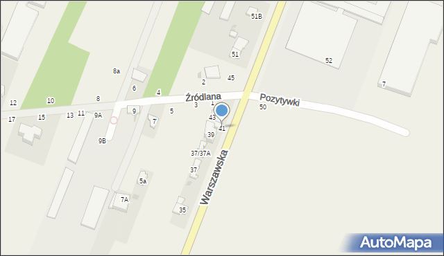 Święcice, Warszawska, 41, mapa Święcice