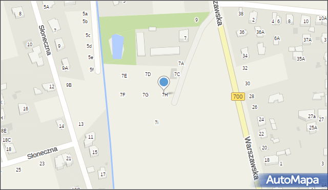 Święcice, Warszawska, 7H, mapa Święcice