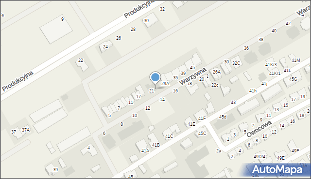 Święciechowa, Warzywna, 23, mapa Święciechowa