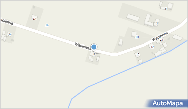 Szczepanowo, Wapienna, 8, mapa Szczepanowo