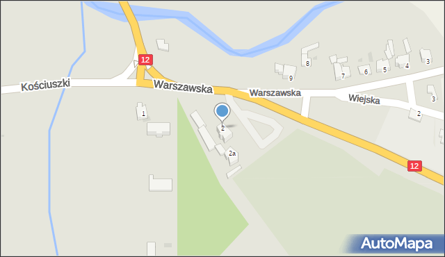 Szprotawa, Warszawska, 2, mapa Szprotawa