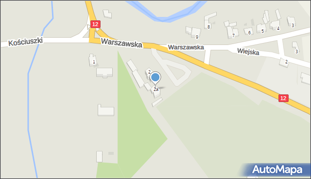 Szprotawa, Warszawska, 2a, mapa Szprotawa