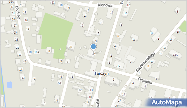 Tarczyn, Warszawska, 3A, mapa Tarczyn