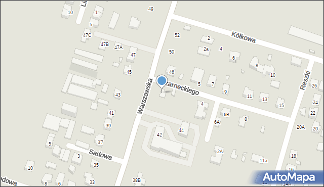 Tarczyn, Warszawska, 44, mapa Tarczyn