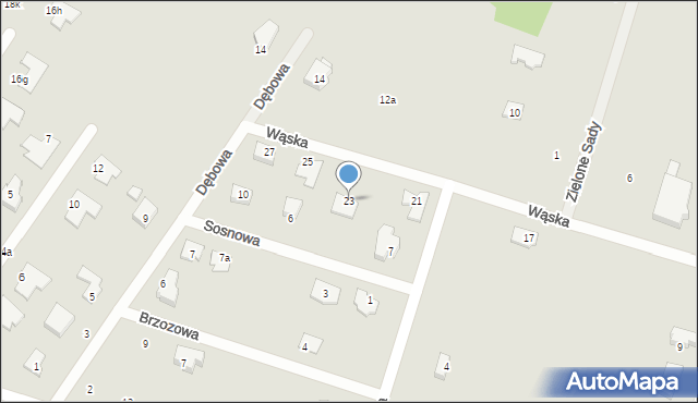 Tarczyn, Wąska, 23, mapa Tarczyn