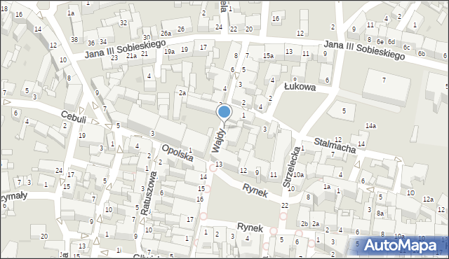 Tarnowskie Góry, Wajdy Józefa, ks., 2b, mapa Tarnowskie Góry