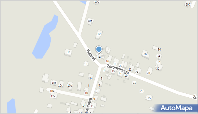 Tarnowskie Góry, Waliski Jana, 14, mapa Tarnowskie Góry