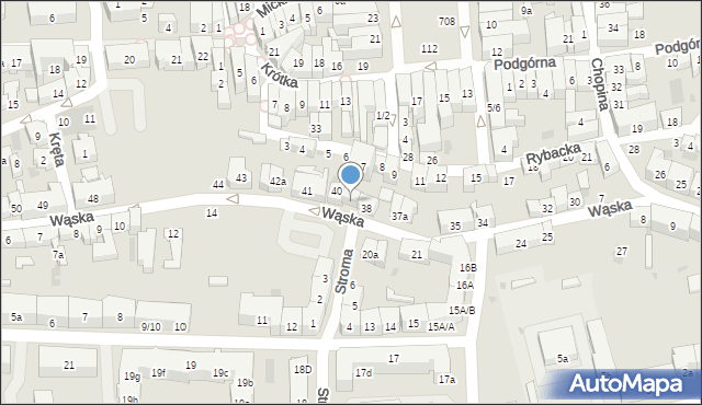 Tczew, Wąska, 39, mapa Tczew