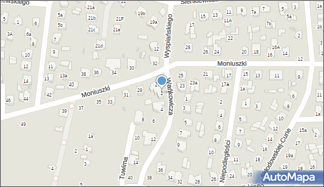 Tomaszów Lubelski, Wańkowicza Melchiora, 2, mapa Tomaszów Lubelski