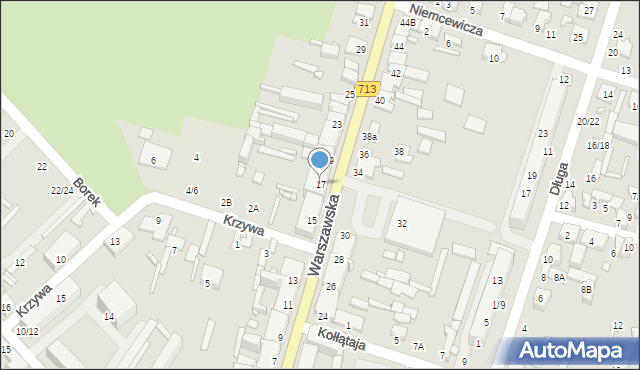 Tomaszów Mazowiecki, Warszawska, 17, mapa Tomaszów Mazowiecki