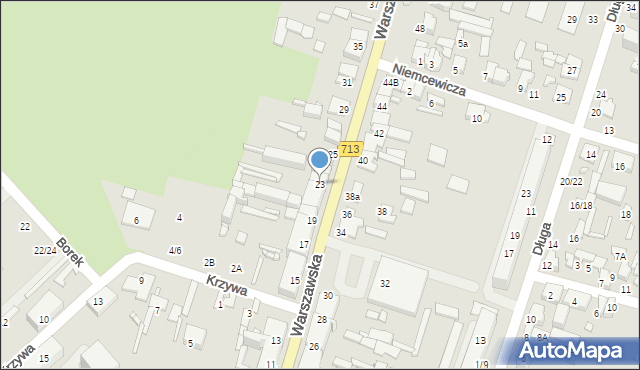 Tomaszów Mazowiecki, Warszawska, 23, mapa Tomaszów Mazowiecki