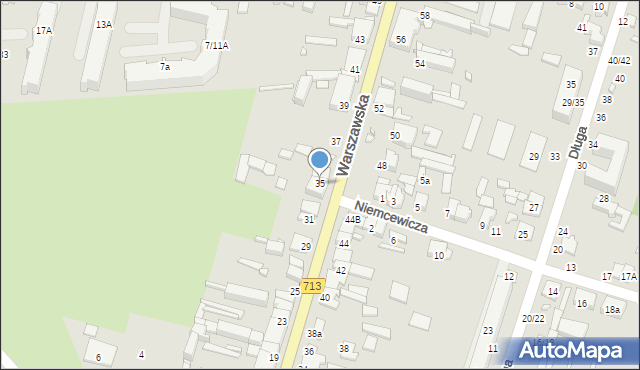Tomaszów Mazowiecki, Warszawska, 35, mapa Tomaszów Mazowiecki