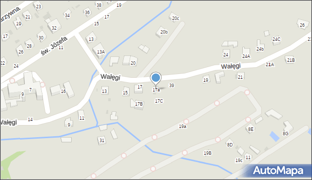 Tuchów, Wałęgi Leona, bp., 17a, mapa Tuchów