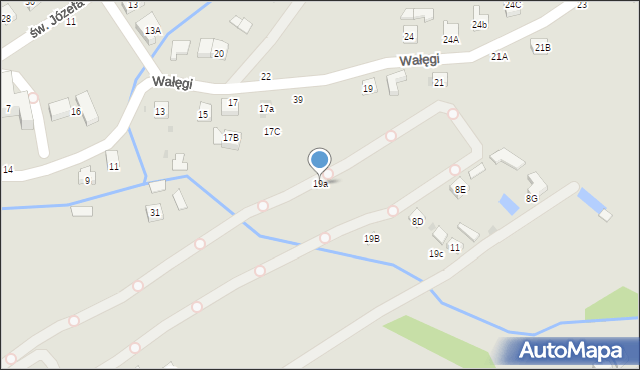 Tuchów, Wałęgi Leona, bp., 19a, mapa Tuchów