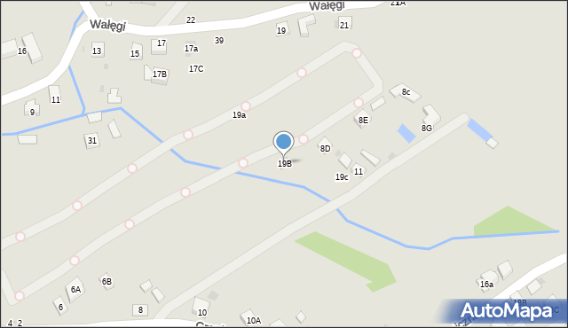Tuchów, Wałęgi Leona, bp., 19B, mapa Tuchów