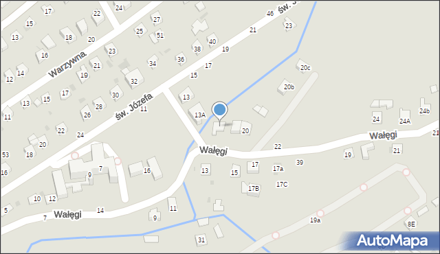 Tuchów, Wałęgi Leona, bp., 20, mapa Tuchów