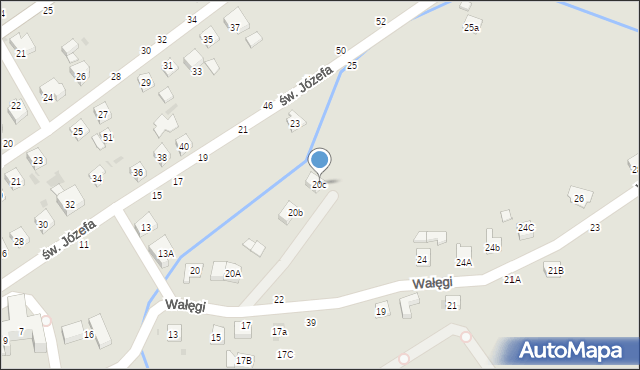 Tuchów, Wałęgi Leona, bp., 20c, mapa Tuchów