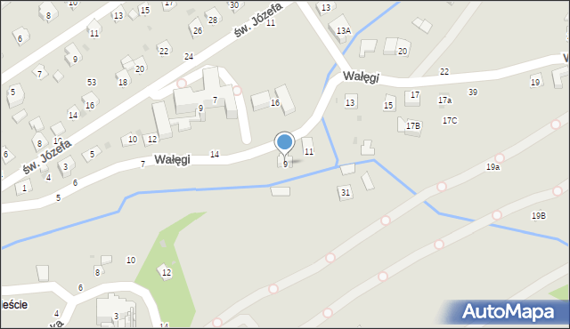 Tuchów, Wałęgi Leona, bp., 9, mapa Tuchów