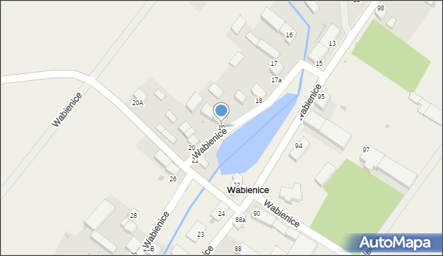 Wabienice, Wabienice, 19, mapa Wabienice