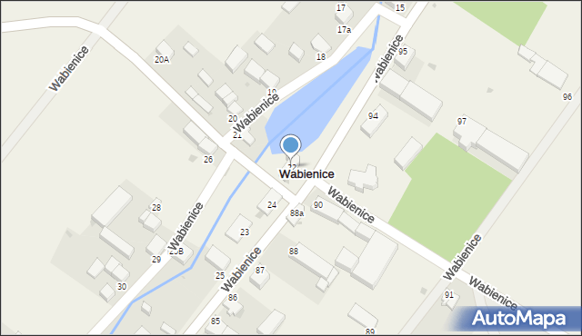 Wabienice, Wabienice, 22, mapa Wabienice