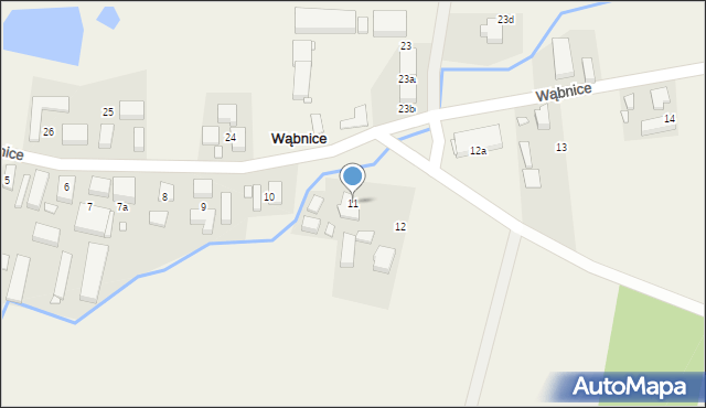 Wąbnice, Wąbnice, 11, mapa Wąbnice