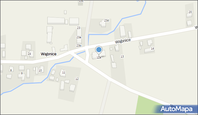 Wąbnice, Wąbnice, 12a, mapa Wąbnice