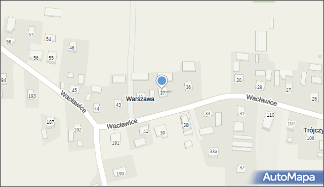 Wacławice, Wacławice, 37, mapa Wacławice