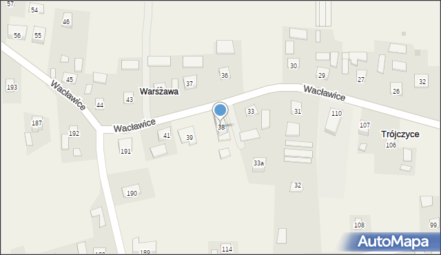 Wacławice, Wacławice, 38, mapa Wacławice