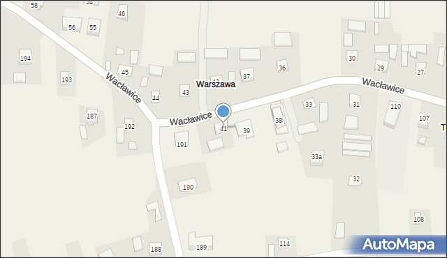 Wacławice, Wacławice, 41, mapa Wacławice