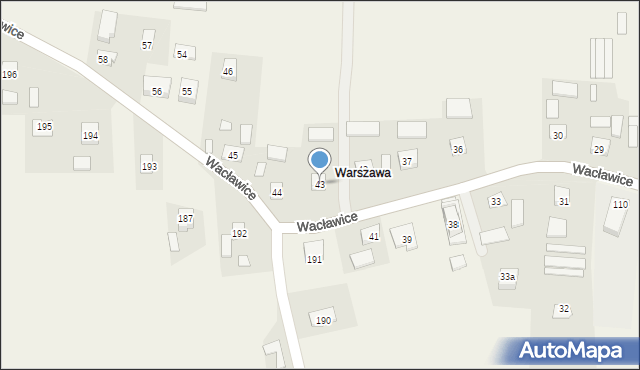 Wacławice, Wacławice, 43, mapa Wacławice