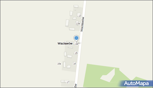 Wacławów, Wacławów, 14, mapa Wacławów