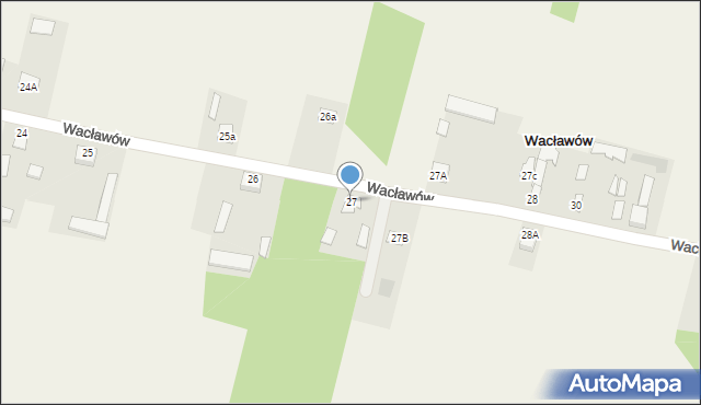 Wacławów, Wacławów, 27, mapa Wacławów