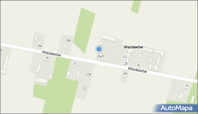 Wacławów, Wacławów, 27A, mapa Wacławów