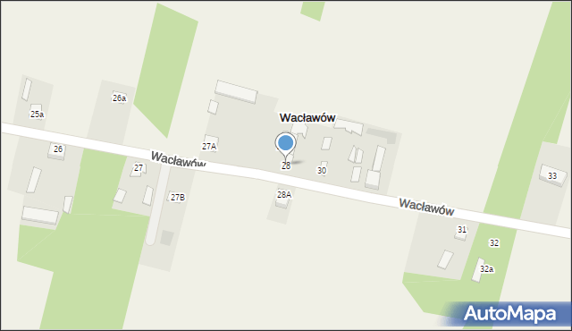 Wacławów, Wacławów, 28, mapa Wacławów