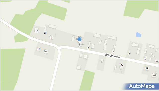 Wacławów, Wacławów, 3, mapa Wacławów