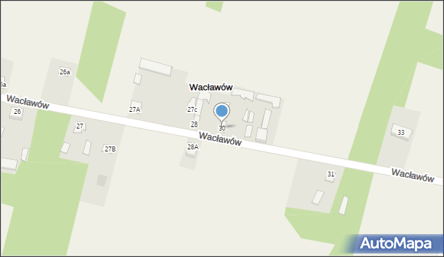 Wacławów, Wacławów, 30, mapa Wacławów