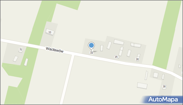 Wacławów, Wacławów, 34, mapa Wacławów