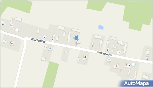 Wacławów, Wacławów, 7, mapa Wacławów