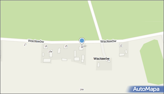 Wacławów, Wacławów, 14, mapa Wacławów