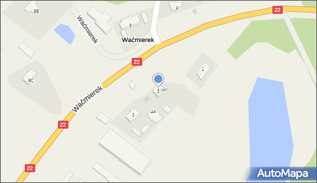 Waćmierek, Waćmierek, 2, mapa Waćmierek