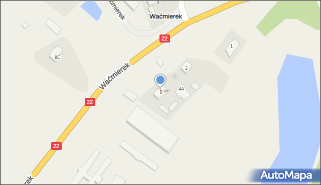 Waćmierek, Waćmierek, 3, mapa Waćmierek